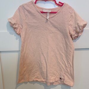Matilda Jane Light Pink Ruffle Sleeve Tee